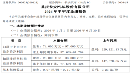 长安汽车发布2026年半年度业绩预告