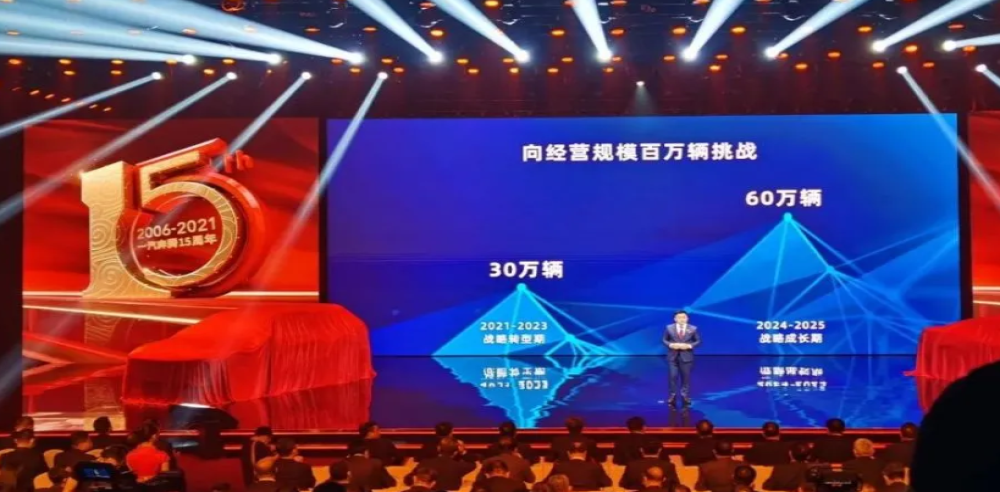 一汽奔腾再次换标，豪言2025年销量达60万辆