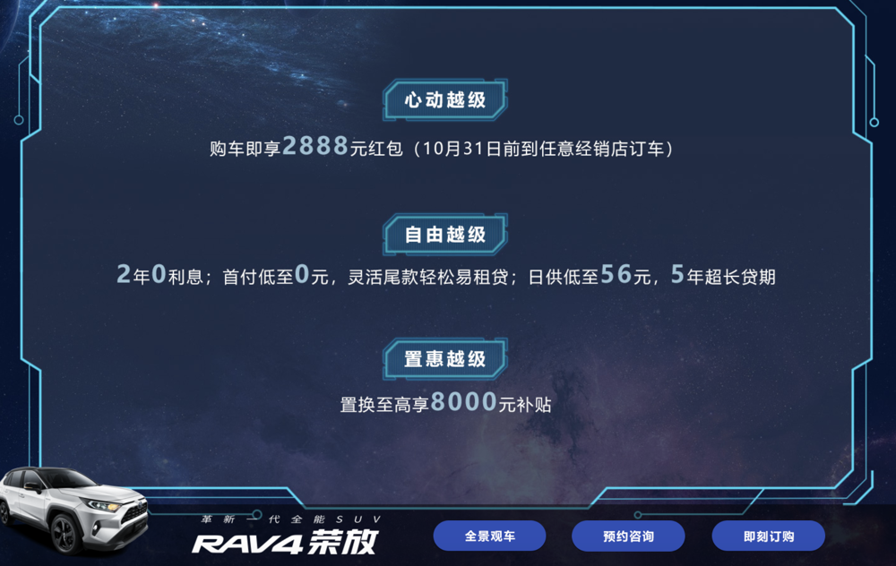 全新RAV4荣放的优惠政策被缩水，是过于自信么？