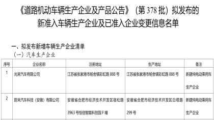 两家公司获得生产资质！