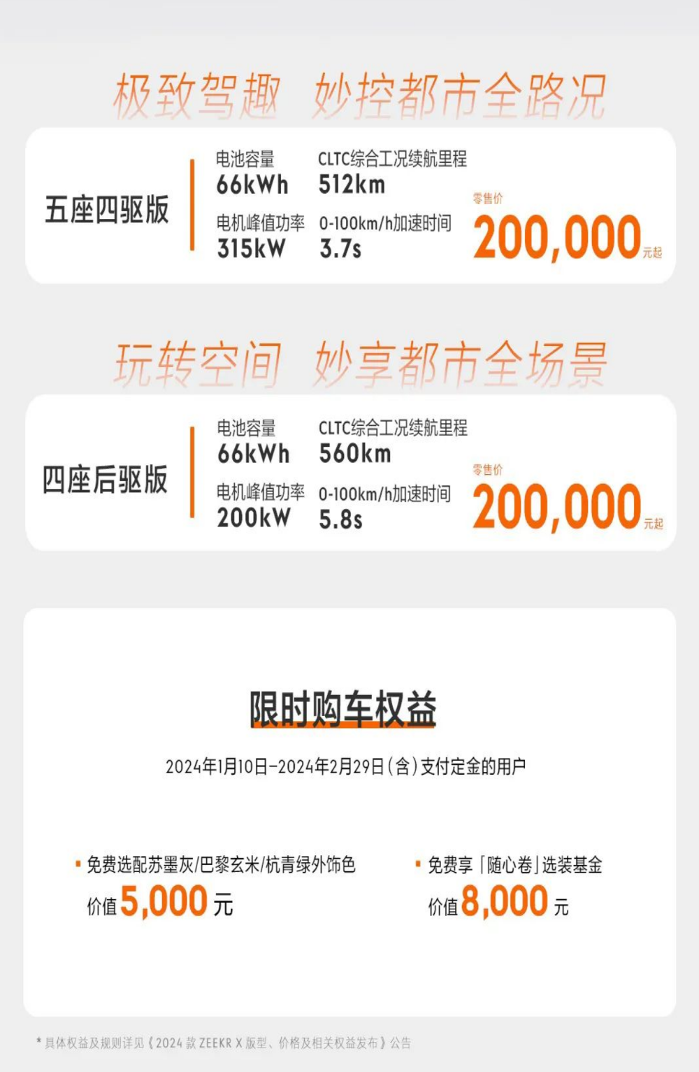 品牌定价调整！新款极氪X取消五座后驱